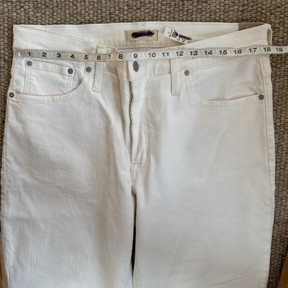Madewell The Mid-Rise Perfect Vintage Straight Jean in Tile White NWT - Picture 8 of 13